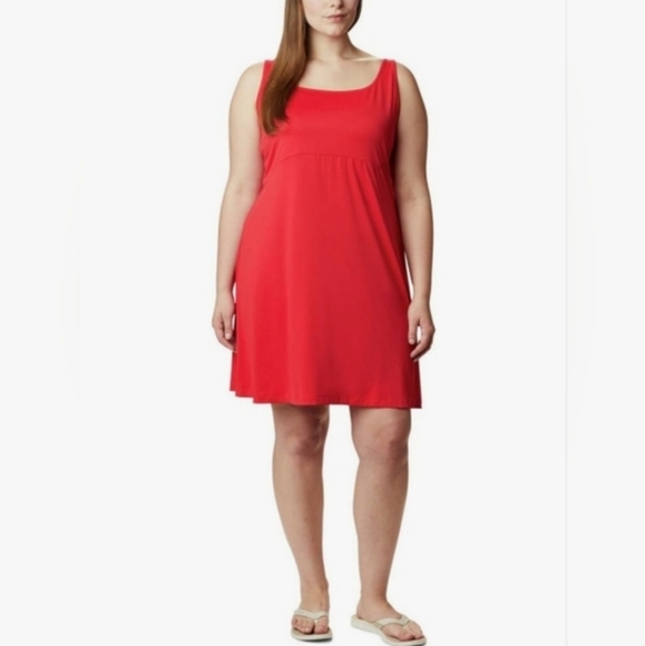 Columbia Dresses & Skirts - ‼️SOLD‼️ COLUMBIA Women's PFG Freezer III Athletic Exercise Dress Red Lily 3X